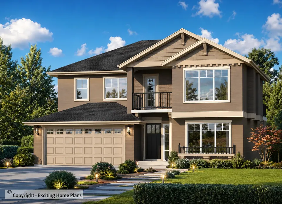 Main Images 2 – 2-Story House Plan 2347 ft², 4 Beds — 82669R