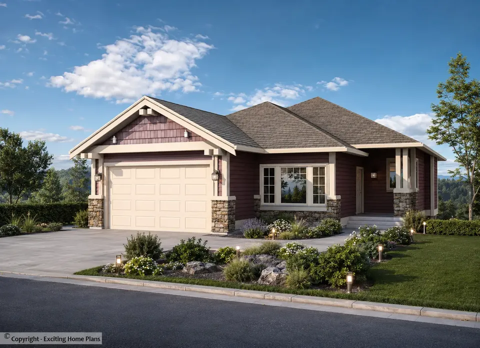 Main Images 2 – 1-Story House Plan 1556 ft², 5 Beds — 28892R