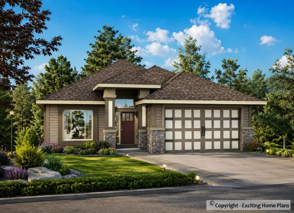 Main Images 2 – 1-Story House Plan 1669 ft², 4 Beds — 85963R