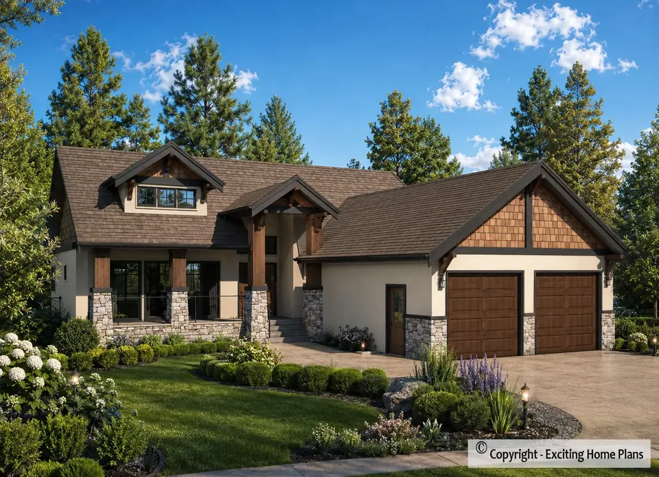 Main Images 2 – 1-Story House Plan 1758 ft², 5 Beds — 49339R