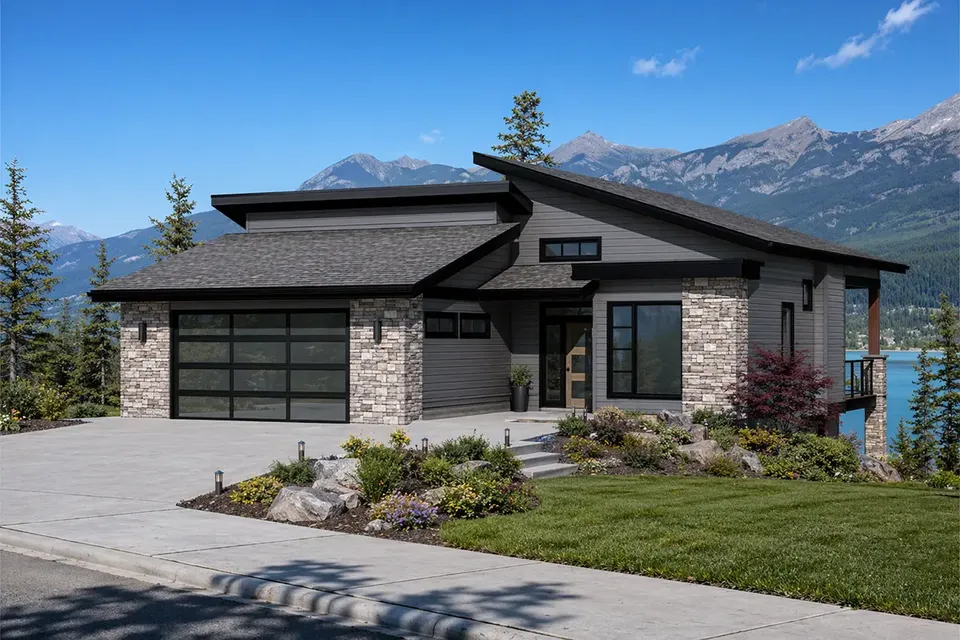 Main Images 2 – 1-Story House Plan 1676 ft², 5 Beds — 18017R