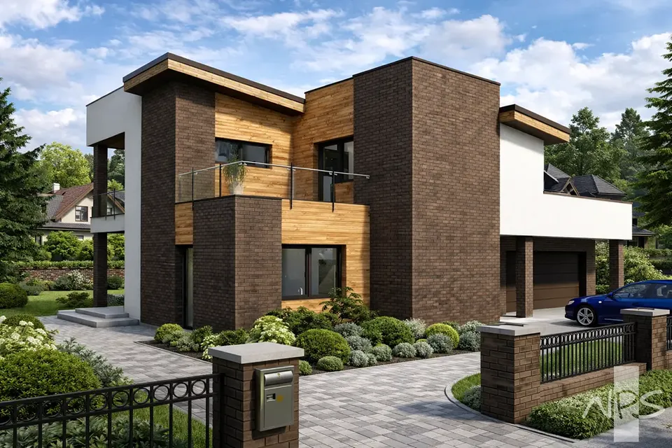 Main Images 2 – 2-Story House Plan 1549 ft², 3 Beds — 91452R