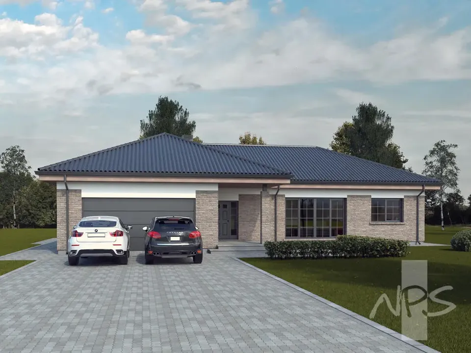 Main Images 2 – 1-Story House Plan 1433 ft², 4 Beds — 20721R