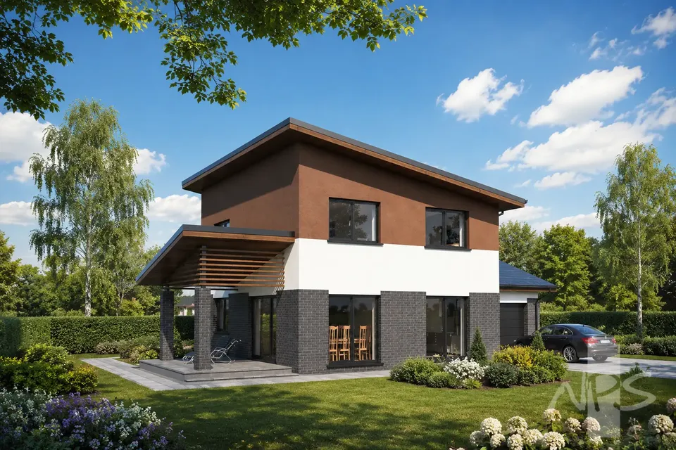 Main Images 2 – 2-Story House Plan 1509 ft², 3 Beds — 23835R