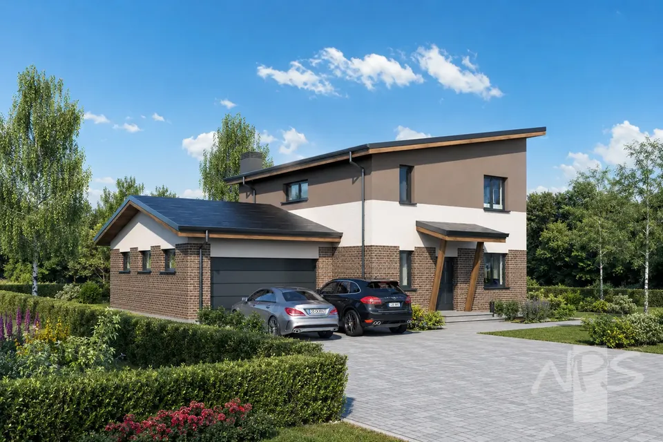 Main Images 2 – 2-Story House Plan 1660 ft², 3 Beds — 82008R