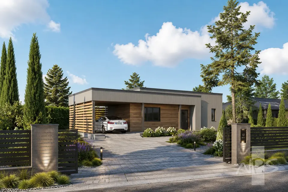 Main Images 2 – 1-Story House Plan 1385 ft², 3 Beds — 71388R