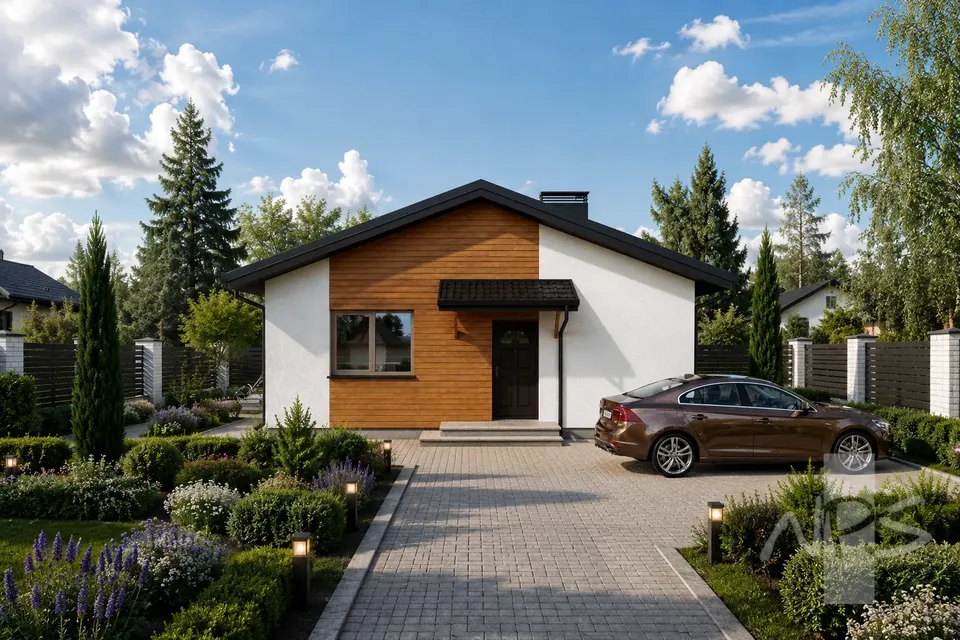 Main Images 2 – 1-Story House Plan 850 ft², 2 Beds — 22557R