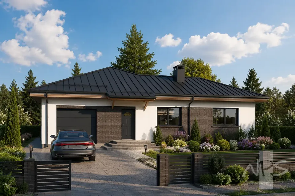 Main Images 2 – 1-Story House Plan 1492 ft², 3 Beds — 41036R