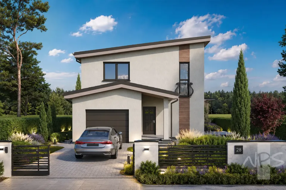 Main Images 2 – 2-Story House Plan 1347 ft², 3 Beds — 42222R