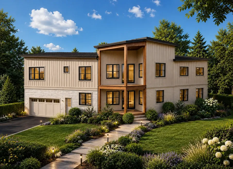 Main Images 2 – 2-Story House Plan 2917 ft², 3 Beds — 64620R