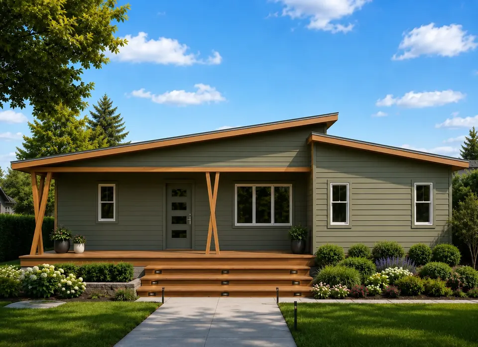 Main Images 2 – 1-Story House Plan 1290 ft², 2 Beds — 88071R