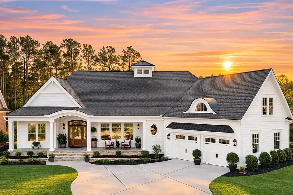 Main Images 2 – 1.5-Story House Plan 3657 ft², 3 Beds — 70623R