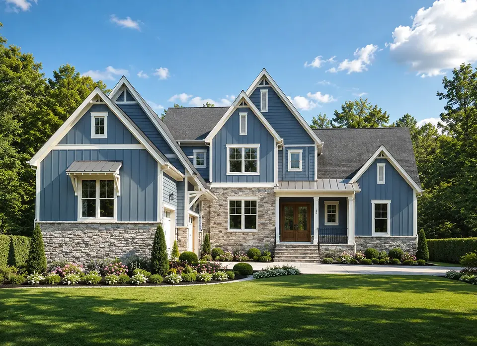 Main Images 2 – 1.5-Story House Plan 4343 ft², 3 Beds — 40137R