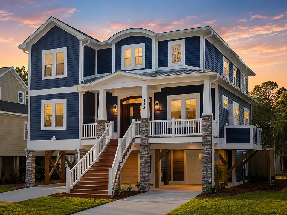 Main Images 2 – 3-Story House Plan 2744 ft², 4 Beds — 44965R
