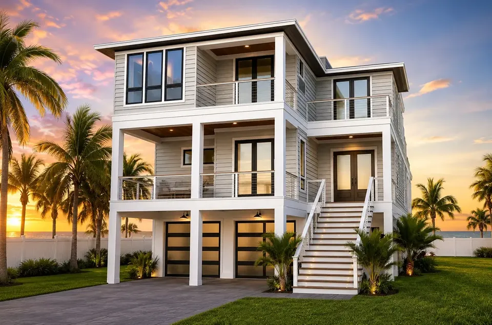 Main Images 2 – 3-Story House Plan 3835 ft², 5 Beds — 26386R