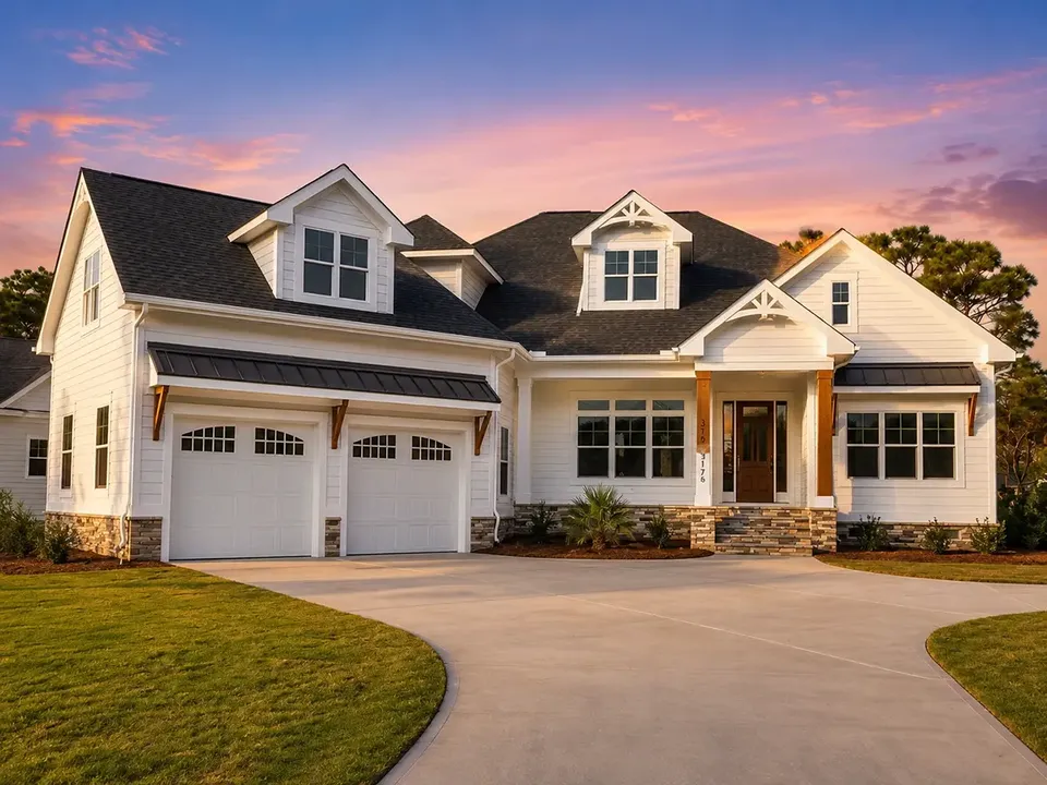 Main Images 2 – 1.5-Story House Plan 3251 ft², 4 Beds — 65567R