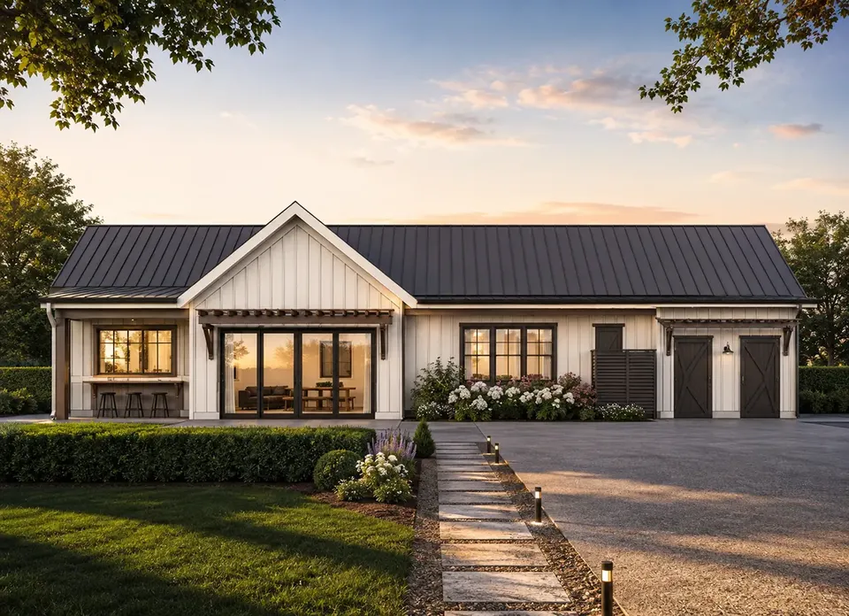 Main Images 2 – 1-Story House Plan 982 ft², 1 Beds — 82483R