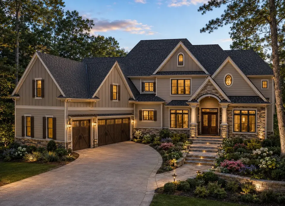 Main Images 2 – 2-Story House Plan 5350 ft², 4 Beds — 82132R