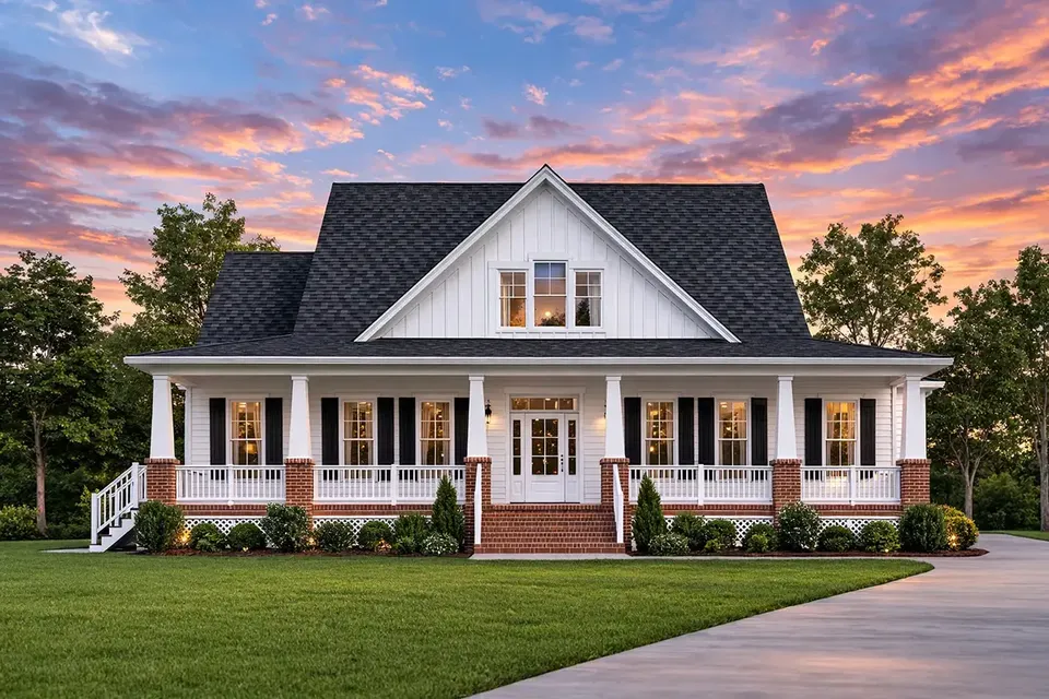 Main Images 2 – 1.5-Story House Plan 2506 ft², 3 Beds — 78316R