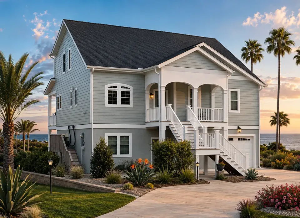 Main Images 2 – 3-Story House Plan 2696 ft², 4 Beds — 25020R