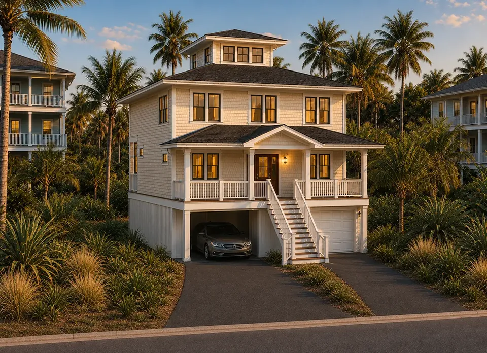 Main Images 2 – 3-Story House Plan 2722 ft², 4 Beds — 32819R