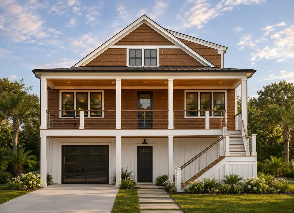 Main Images 2 – 3-Story House Plan 1300 ft², 4 Beds — 94231R