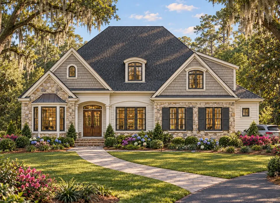 Main Images 2 – 1.5-Story House Plan 7515 ft², 6 Beds — 84878R