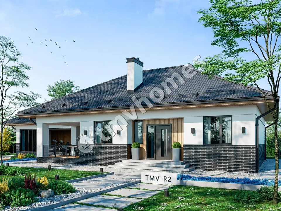 Main Images 1 – 1-Story House Plan 1457 ft², 2 Beds — 48370C
