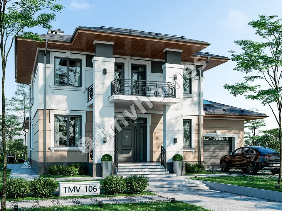 Main Images 2 – 2-Story House Plan 3273 ft², 3 Beds — 56808R