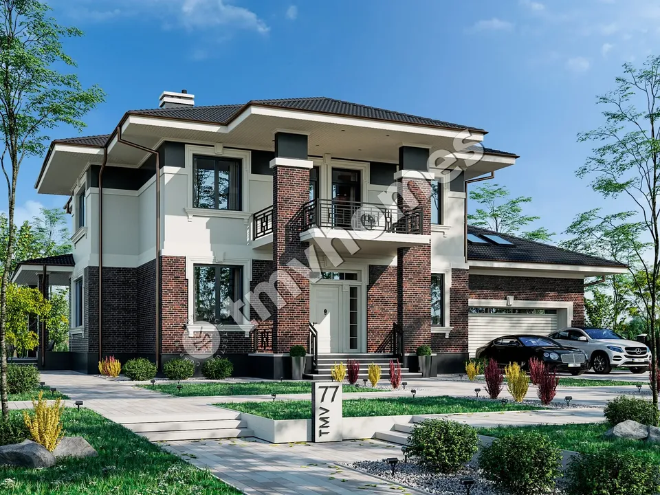 Main Images 2 – 2-Story House Plan 4234 ft², 5 Beds — 38085C