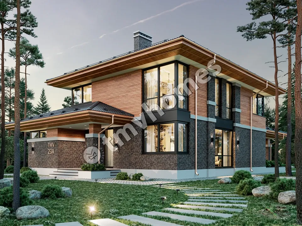 Main Images 2 – 2-Story House Plan 2619 ft², 4 Beds — 53150C