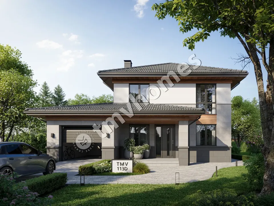 Main Images 2 – 2-Story House Plan 2137 ft², 4 Beds — 78917C