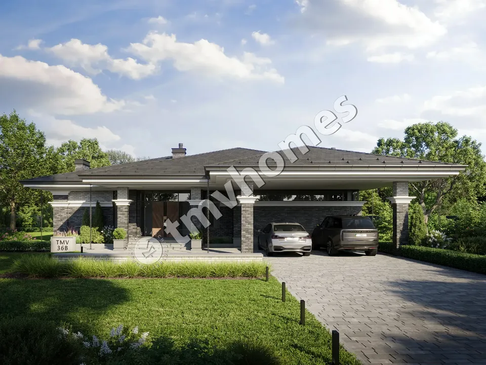 Main Images 2 – 1-Story House Plan 2254 ft², 3 Beds — 87558C