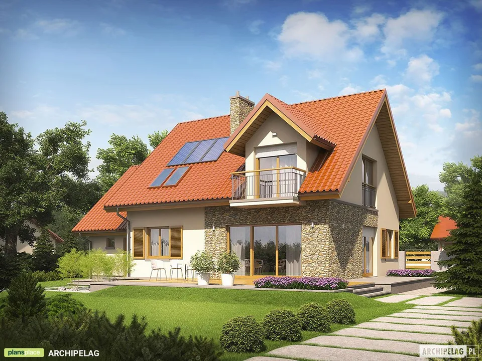 Main Images 1 – House Plan with Optional Bonus Room above Garage