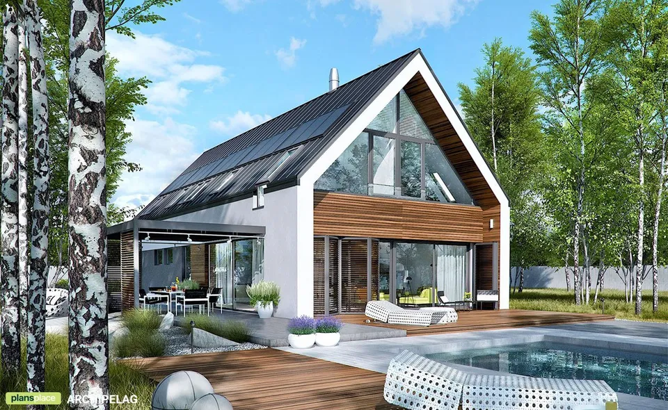 Main Images 1 – Barndominium House Plan with Window Walls