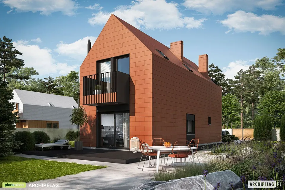 Main Images 1 – 2-Story Narrow Lot House Plan with 3 Beds