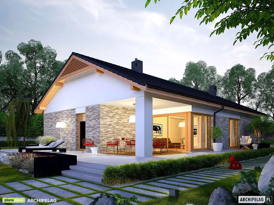 Main Images 1 – House Plan with Detached Garage and 2 Fireplaces
