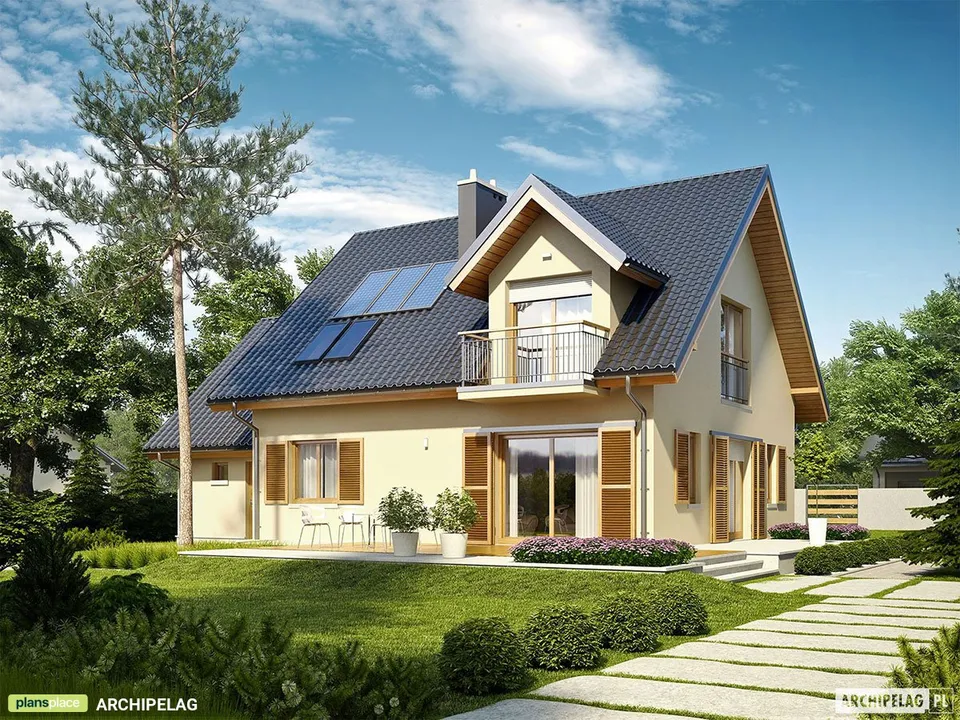 Main Images 1 – House Plan with 1-Car Garage and Home Office