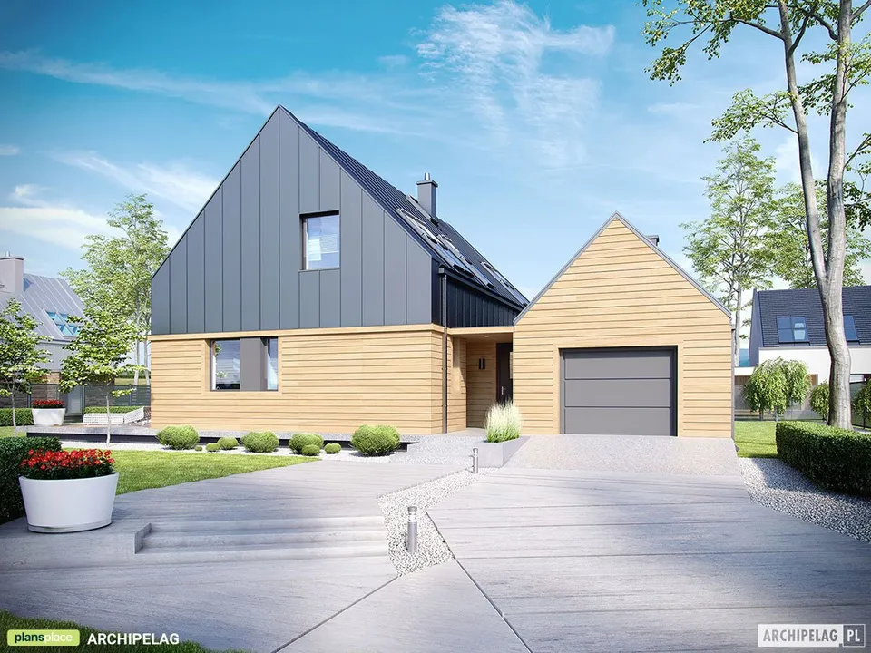 Main Images 1 – 2-Story Barn Home Plan with 3 Beds and Garage