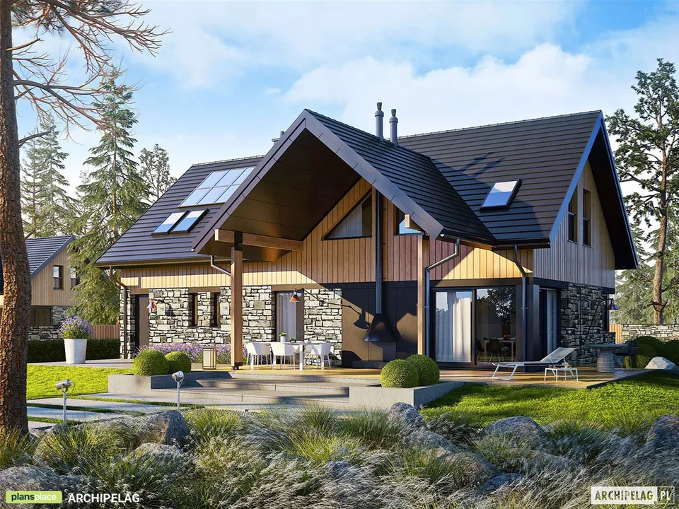 Main Images 1 – Mountain House Plan wirh Covered Rear Porch
