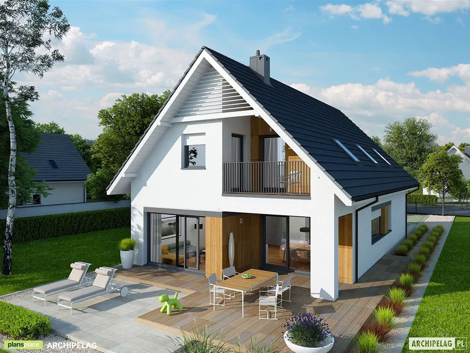 Main Images 1 – 1400 Sq Ft House Plan with Master Bedroom Upstairs
