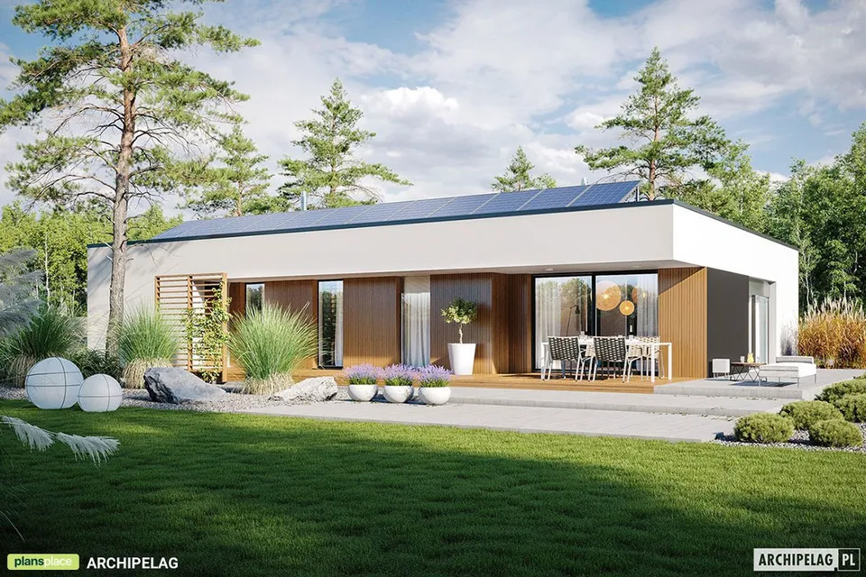 Main Images 1 – 3-Bed, 1300 Sq Ft Contemporary Plan with Garage