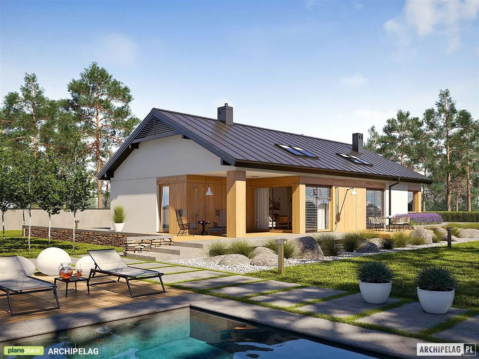 Main Images 1 – House Plan with 2-Car Garage and Fireplace
