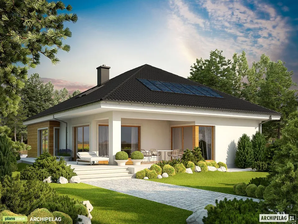Main Images 1 – 1500 Sq Ft 1-Story House Plan with Bonus Room