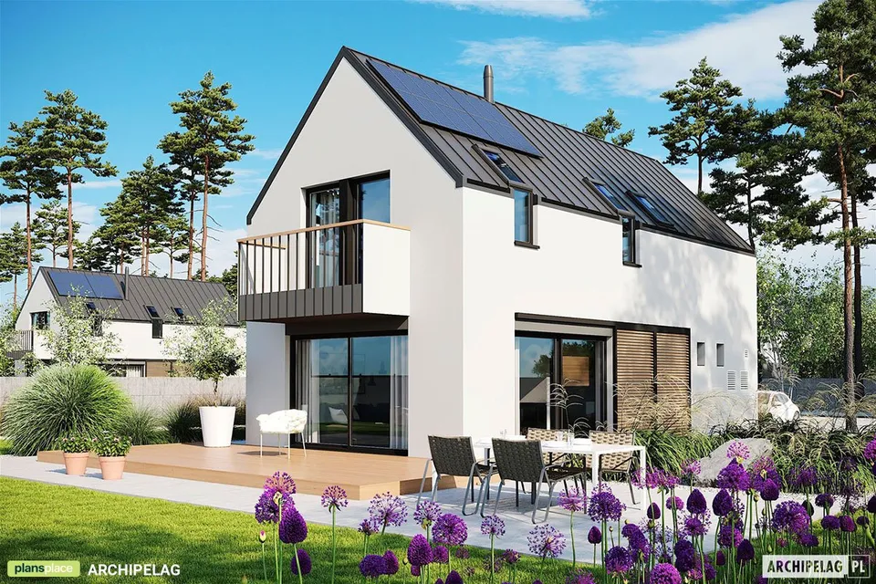 Main Images 1 – 1200 Sq Ft European Barnhouse Plan with 3 Beds