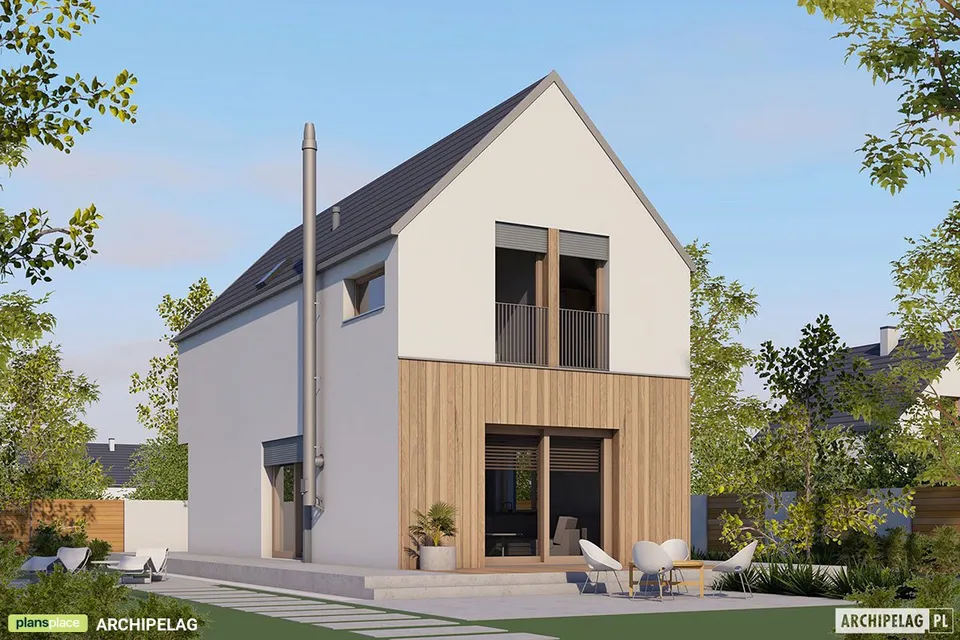 Main Images 1 – 1000 Sq Ft Narrow Lot House with Open Floor Plan
