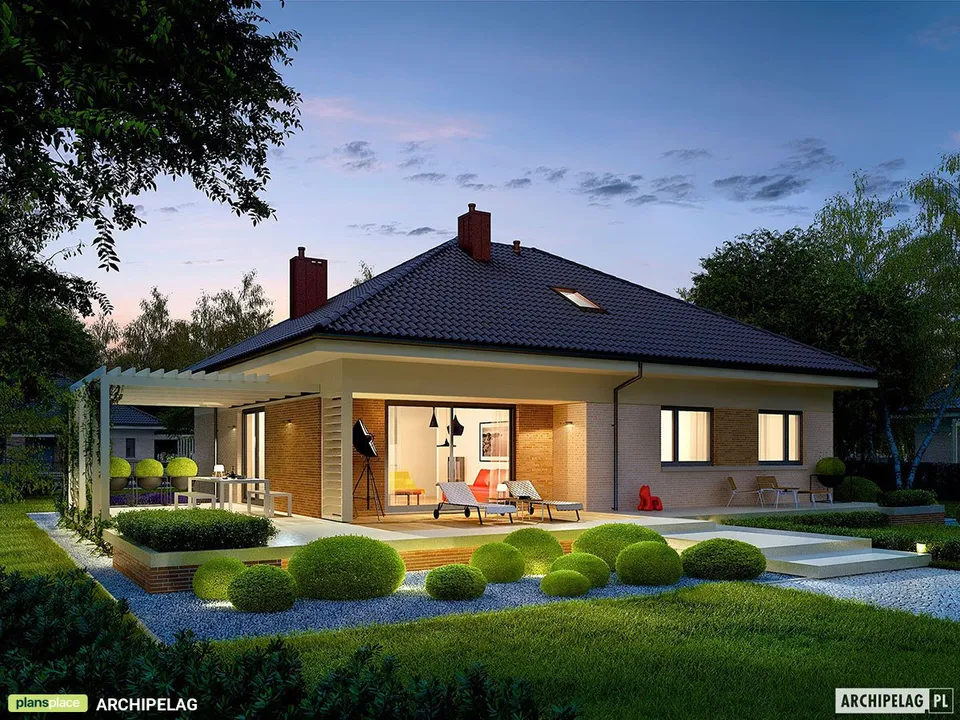 Main Images 1 – One Story House Plan with Bonus Room and 3 Beds