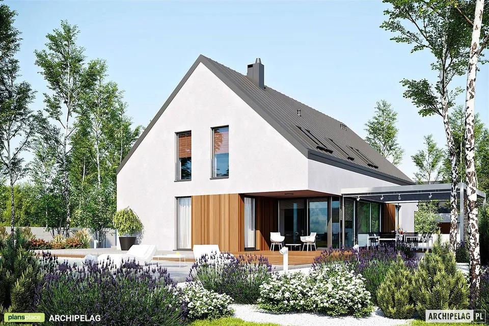Main Images 1 – 2600 Sq Ft House Plan with Rooftop Deck above Garage