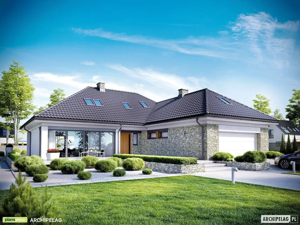Main Images 1 – 2000 Sq Ft House Plan with Pool and Bonus Room