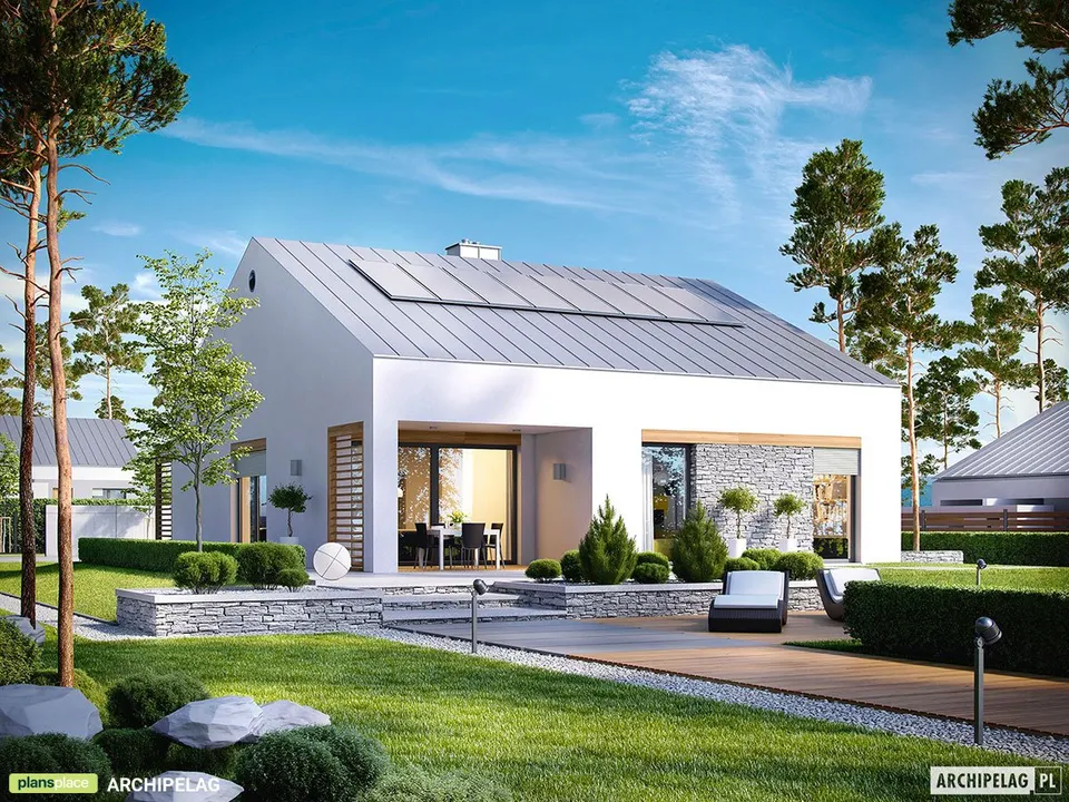 Main Images 1 – 1000 Sq Ft One Story House Plan with 2 Bedrooms